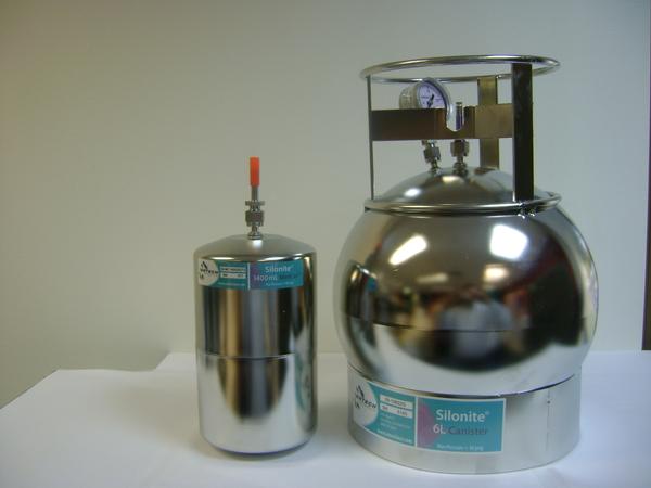 Hill Laboratories passivated canisters - NZ first air sampling servic